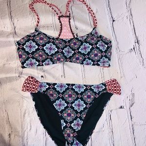 NWOT; never worn; gorgeous 2 piece swimsuit, purchased at Macys